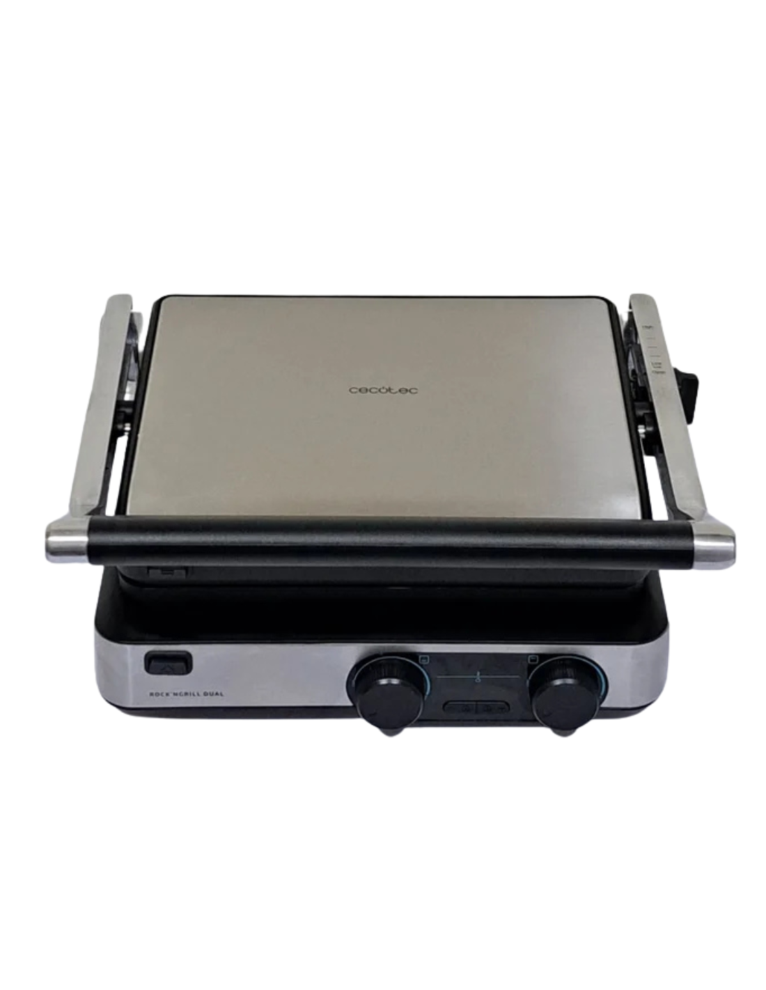 Cecotec Parrilla Eléctrica Rock’nGrill Dual. 2000W, Control de Temp