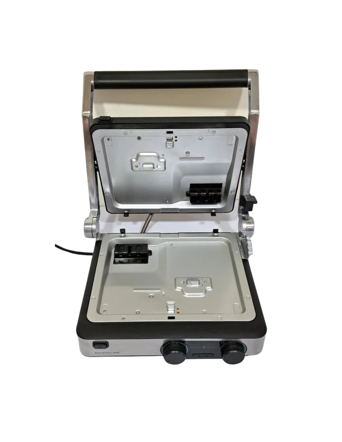 Cecotec Parrilla Eléctrica Rock’nGrill Dual. 2000W, Control de Temp