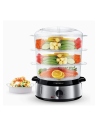 Aigostar Fitfoodie Steel - Vaporera eléctrica 800W, 3 recipientes Inde