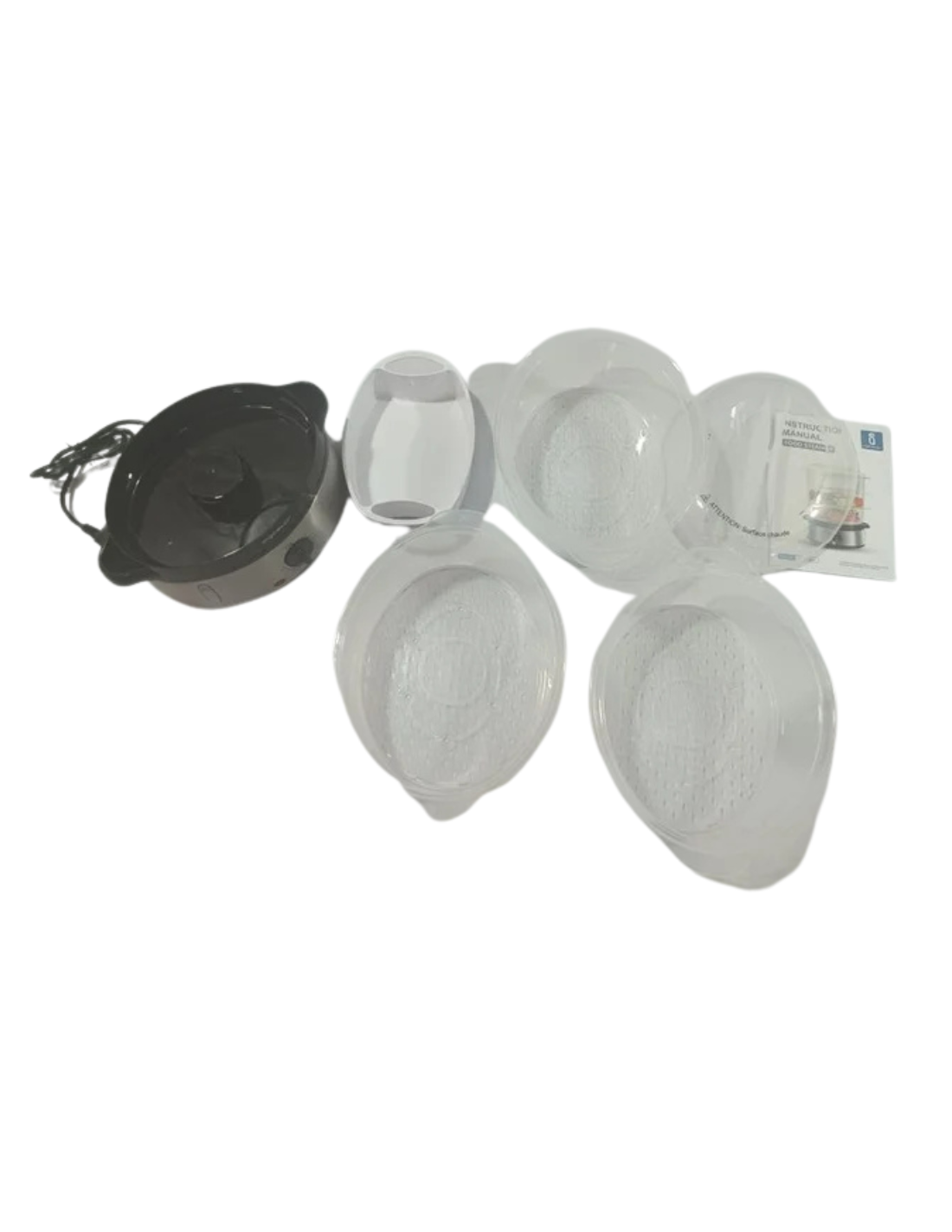 Aigostar Fitfoodie Steel - Vaporera eléctrica 800W, 3 recipientes Inde