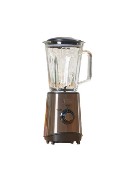 Black+Decker BXJB800E Batidora de Vaso, 800 W, 1.5 Litros, Jarra Crist