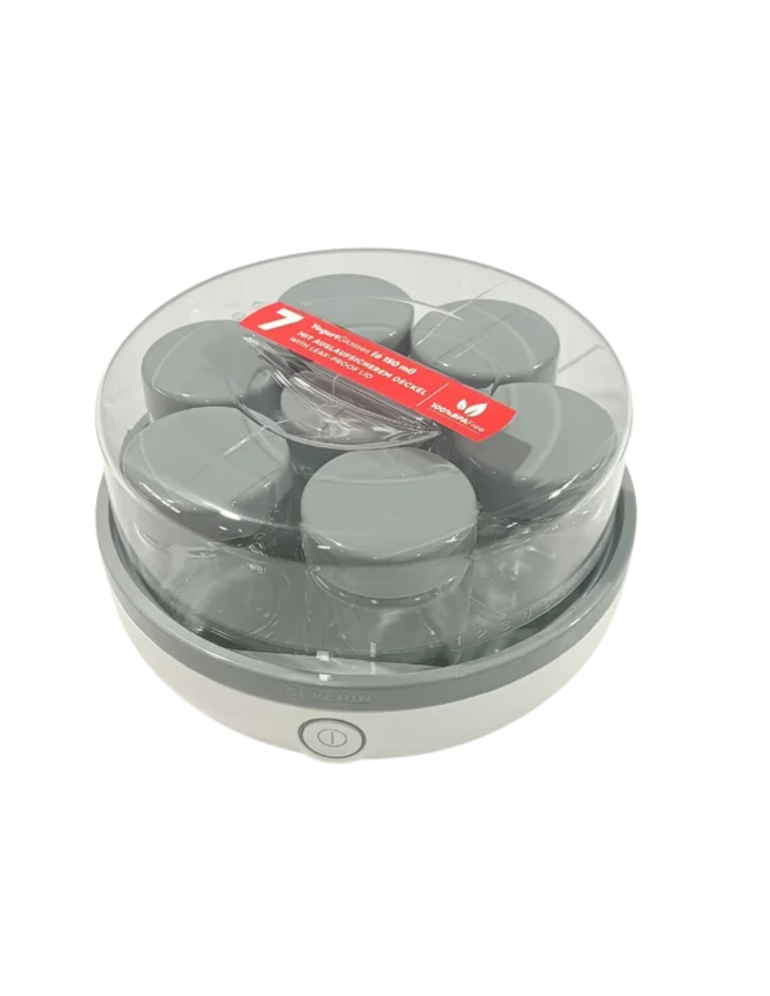 Severin Yogurtera con tapa transparente, incluye 7 tarros