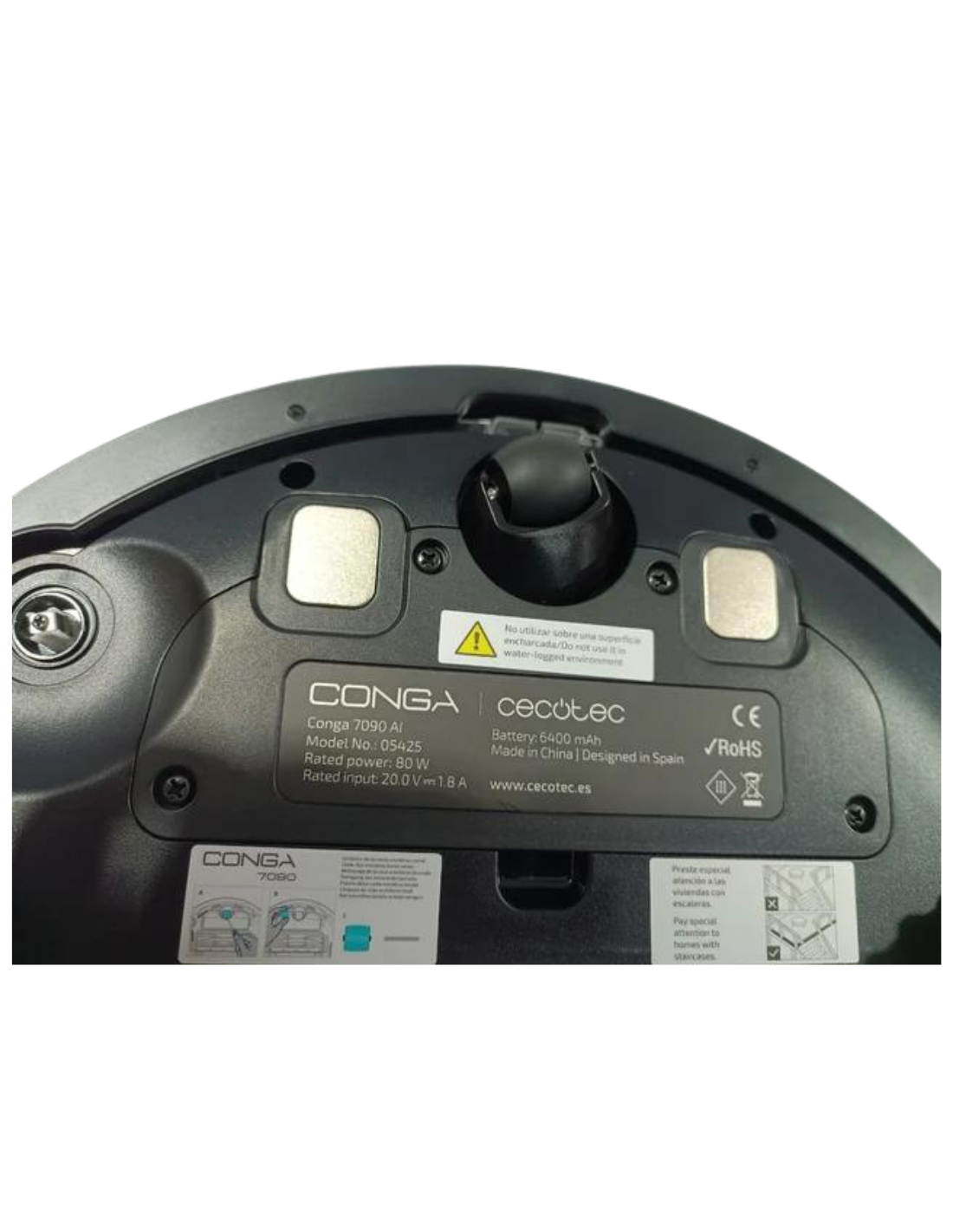 Cecotec Robot Aspirador y Friegasuelos Conga 7090 IA. Inteligencia