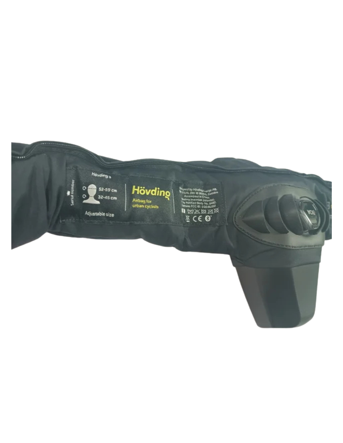 Hövding 36 ES Casco Airbag, Unisex Adulto, Negro, 52 – 59 cm Kopfumfan