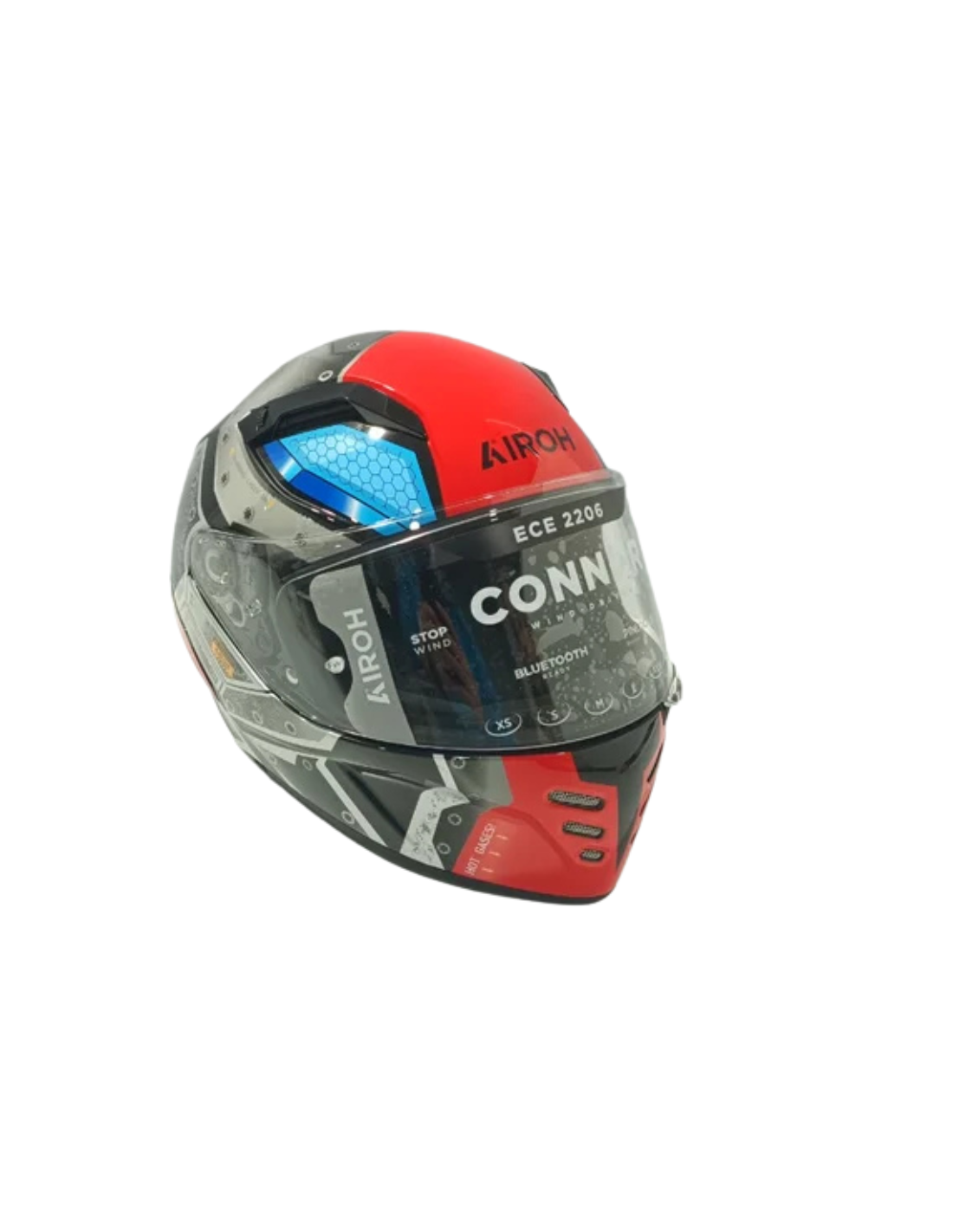 AIROH CONNOR BOT GLOSS M, Casco de Moto Talla M, Ventilación. Connor