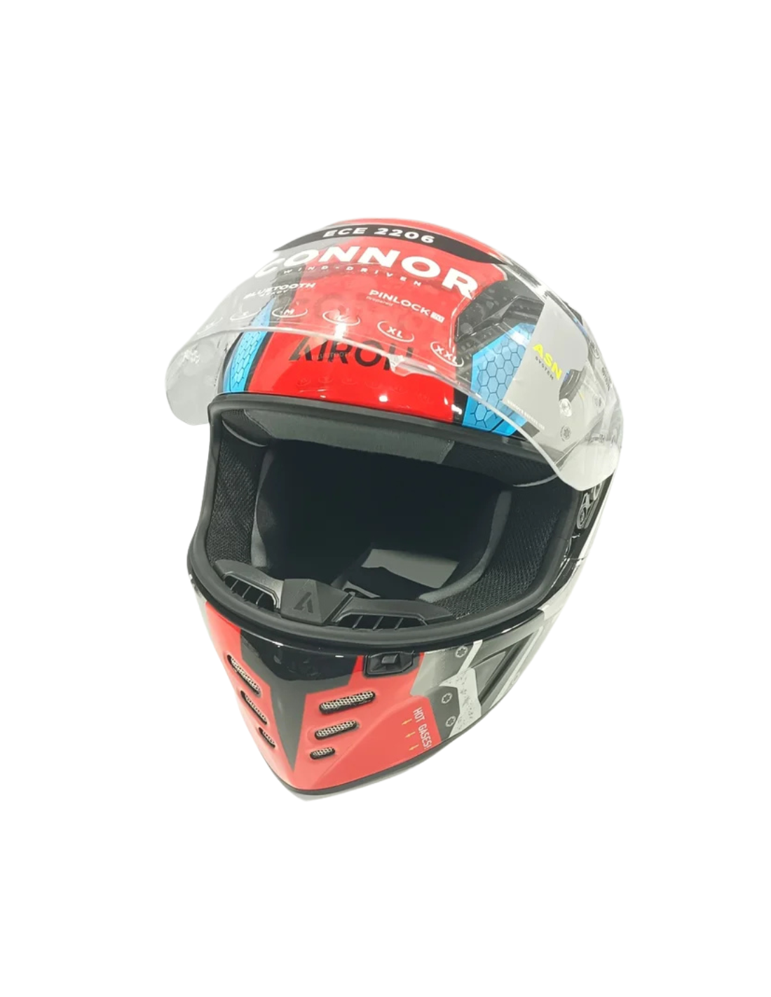 AIROH CONNOR BOT GLOSS M, Casco de Moto Talla M, Ventilación. Connor