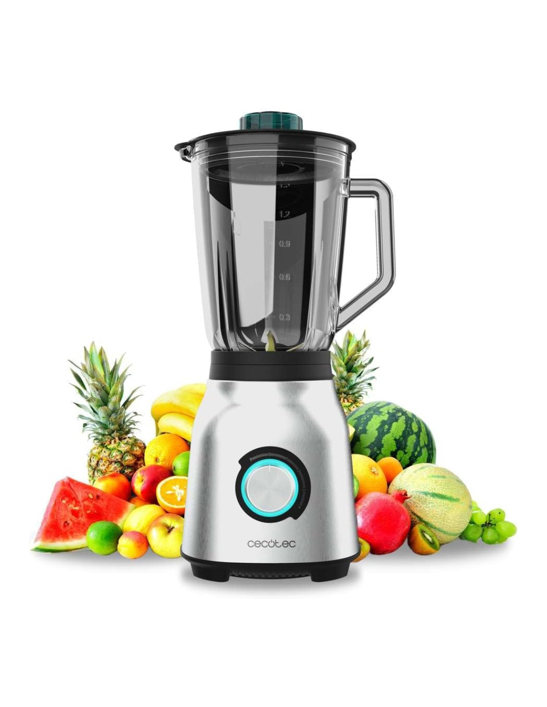 Cecotec Batidora de Vaso Power Black Titanium 1800MAX Blend It. 1800W