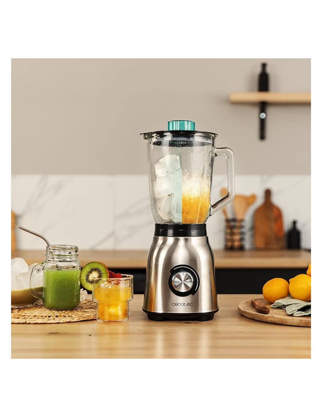 Cecotec Batidora de Vaso Power Black Titanium 1800MAX Blend It. 1800W
