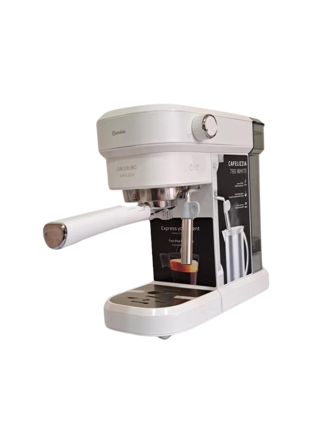 Cecotec Cafetera Express Cafelizzia 790 White