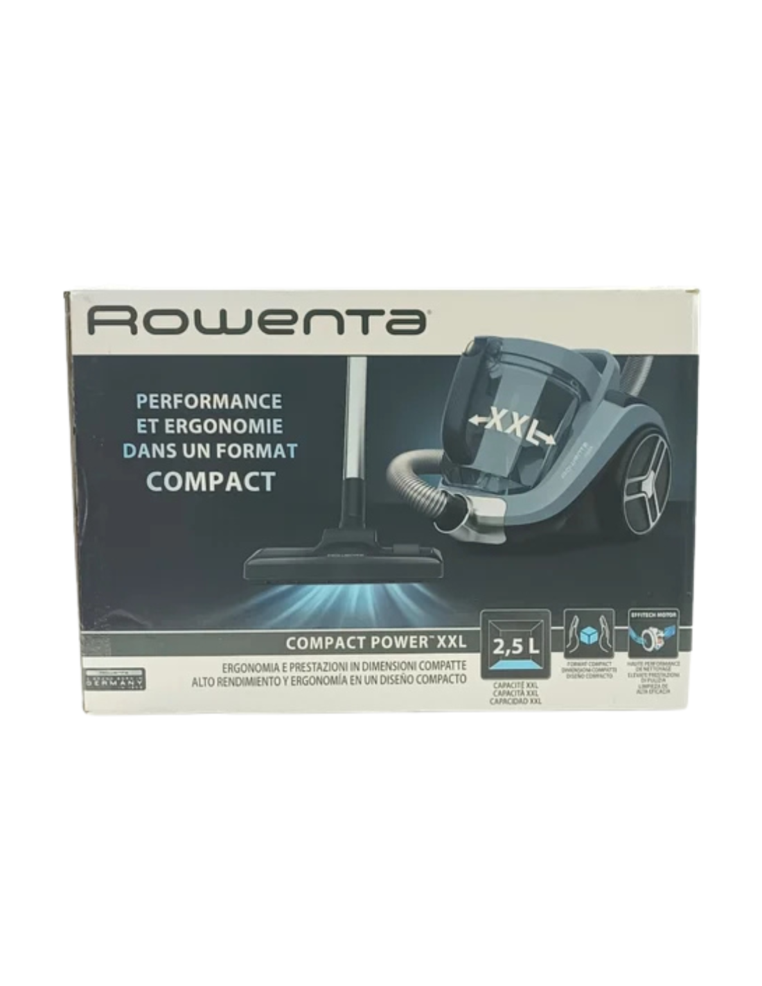 Rowenta Compact Power XXL RO4871 aspiradora sin bolsa, diseño compacto