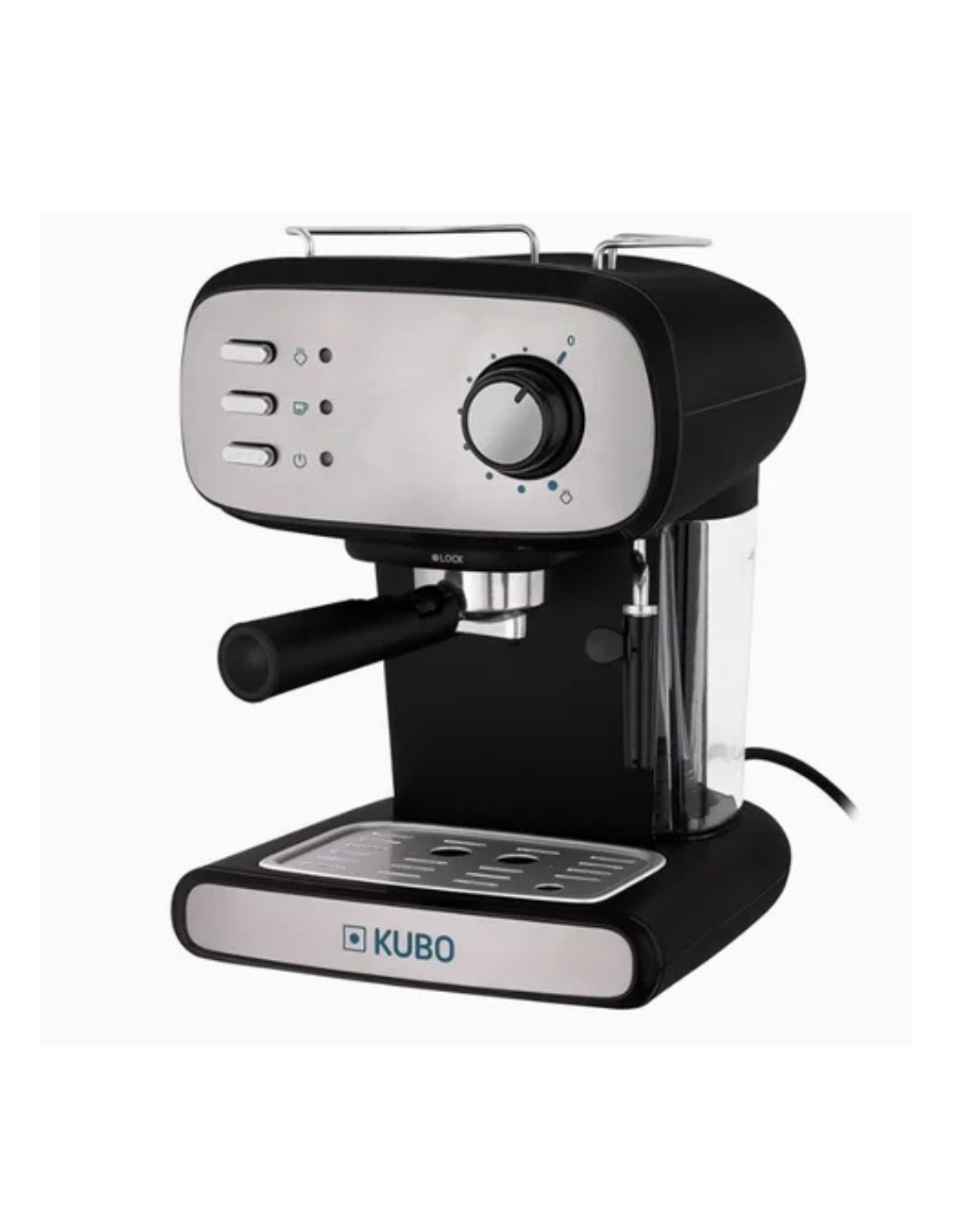 Kubo Cafetera Espresso, Presión 15 bar, Depósito Agua 1.2L, 850W