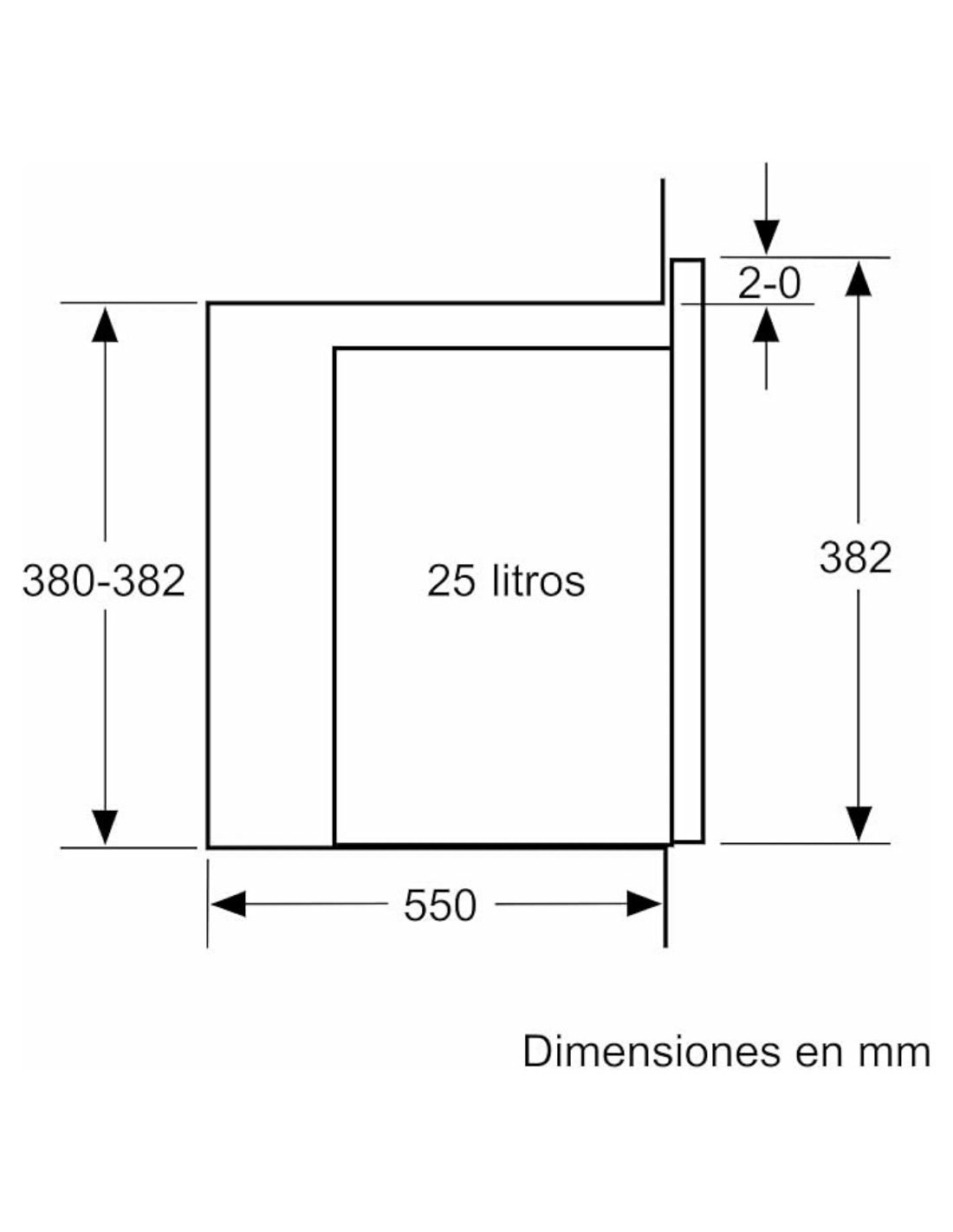 Bosch - Microondas integrable, Grill, Serie 6 BEL5554MS0