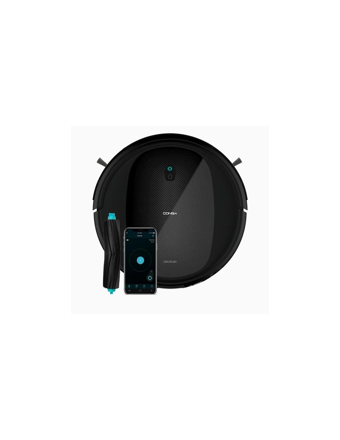 Cecotec Robot Aspirador y Friegasuelos Conga Flash Connected Titanium