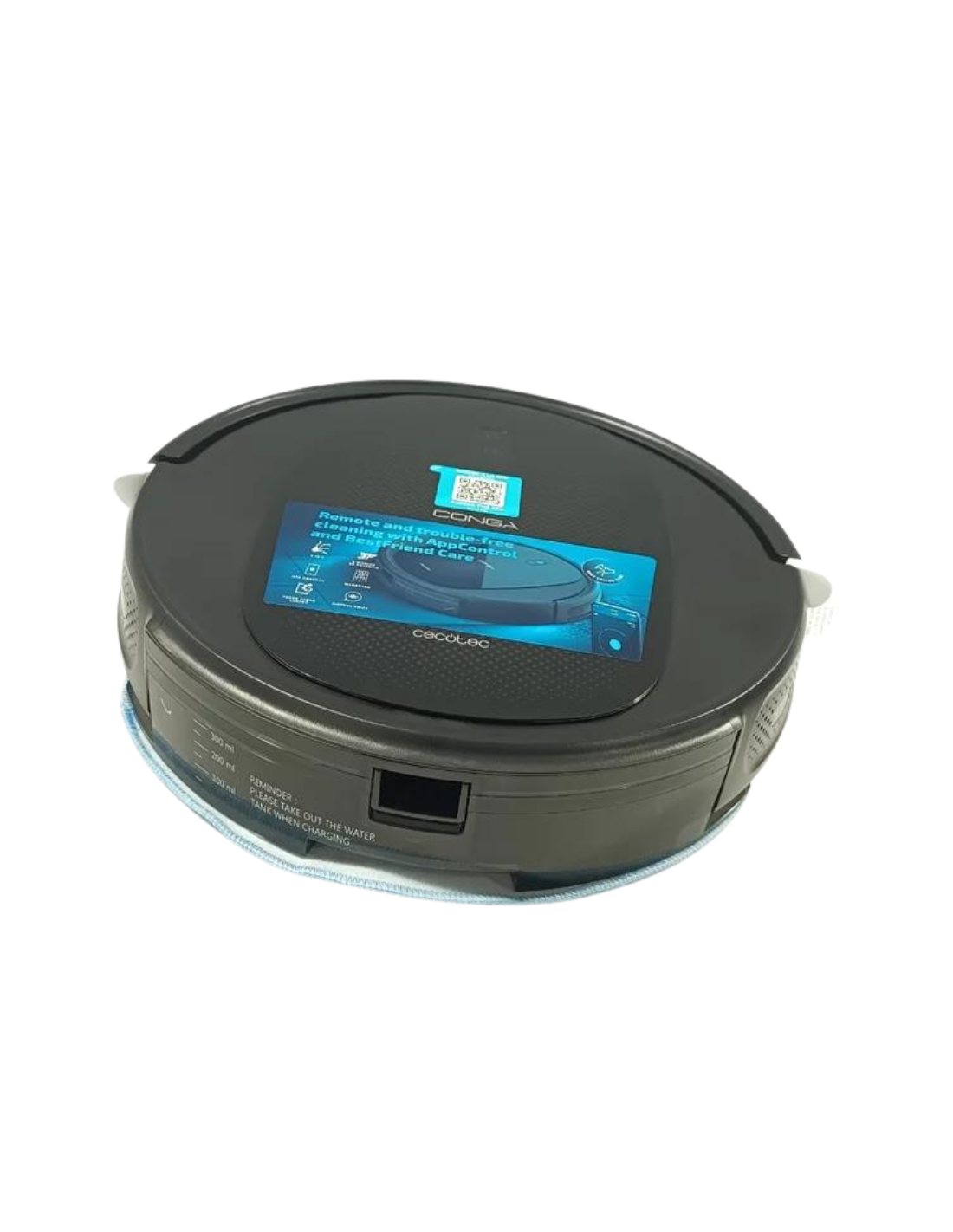 Cecotec Robot Aspirador y Friegasuelos Conga Flash Connected Titanium