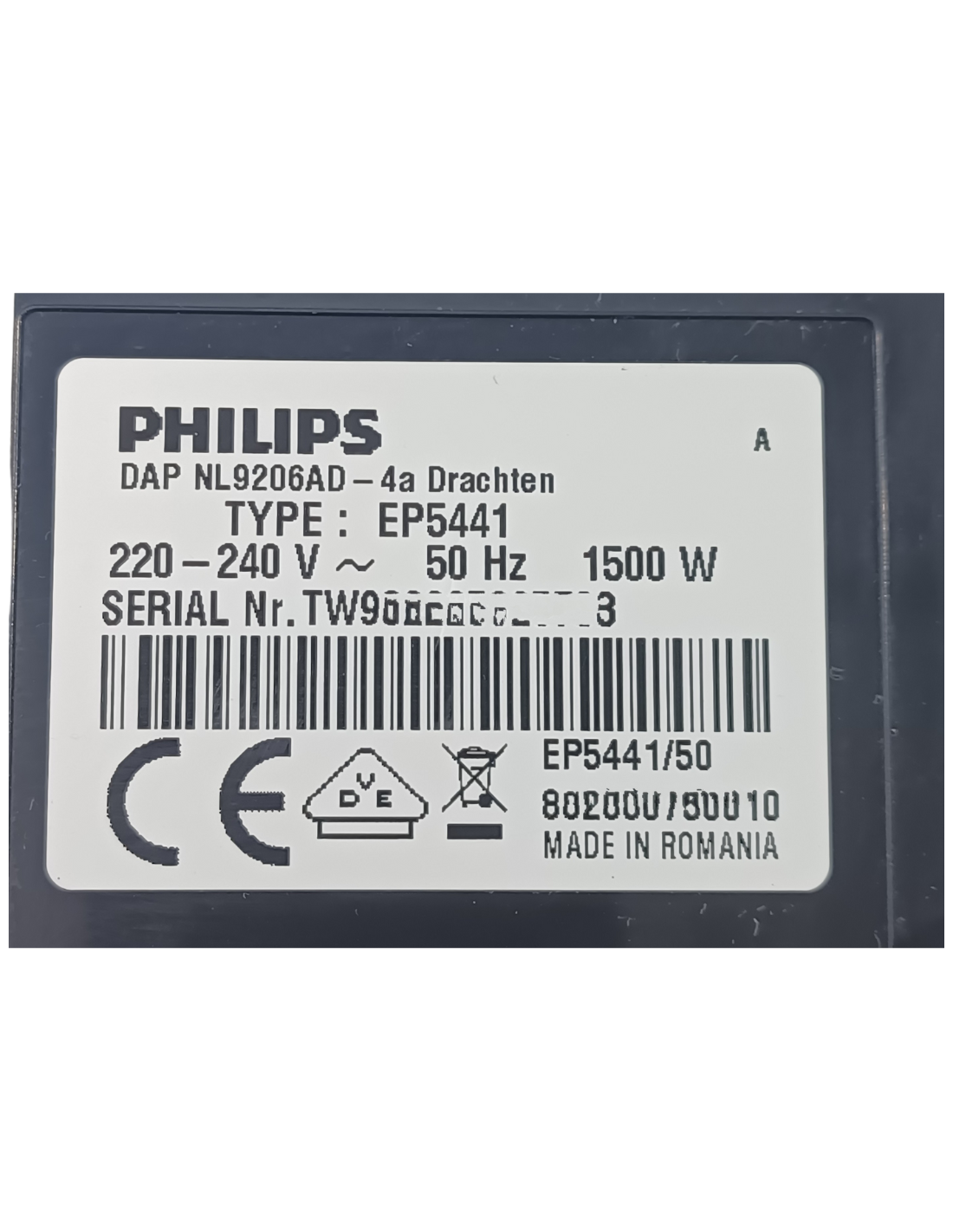 Deposito Philips Serie 5400 Cafetera Superautomática EP5441/50