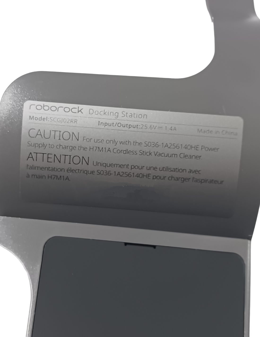 Estación de Acoplamiento / Carga Roborock H7 Aspirador sin Cable