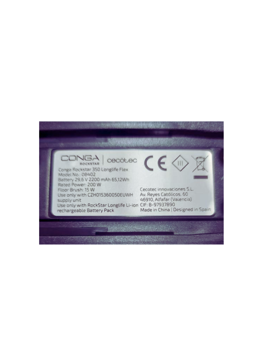 Cuerpo Motor Conga Rockstar 350 Longlife Flex