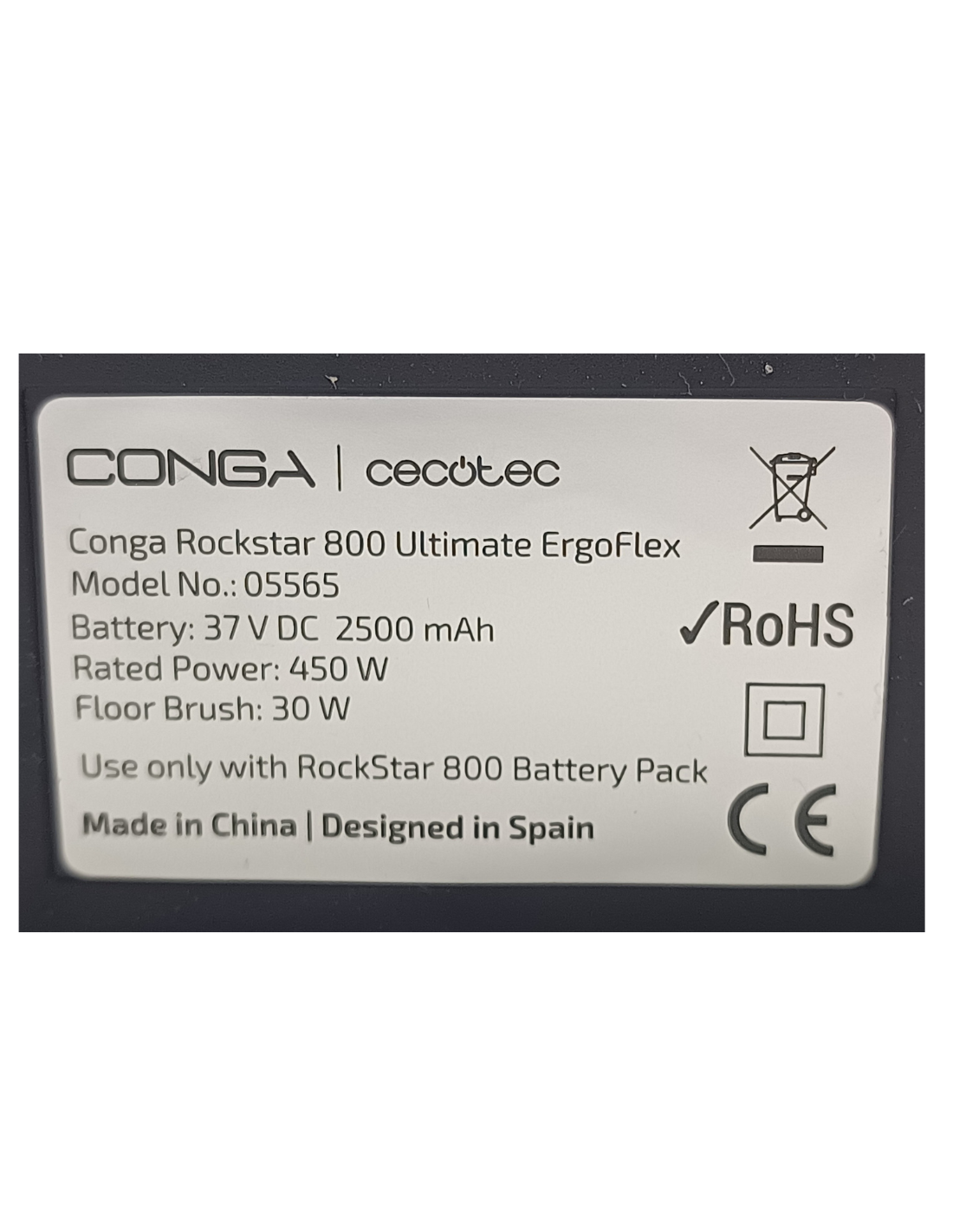 Cuerpo Motor Conga Rockstar 800 Ultimate ErgoFlex