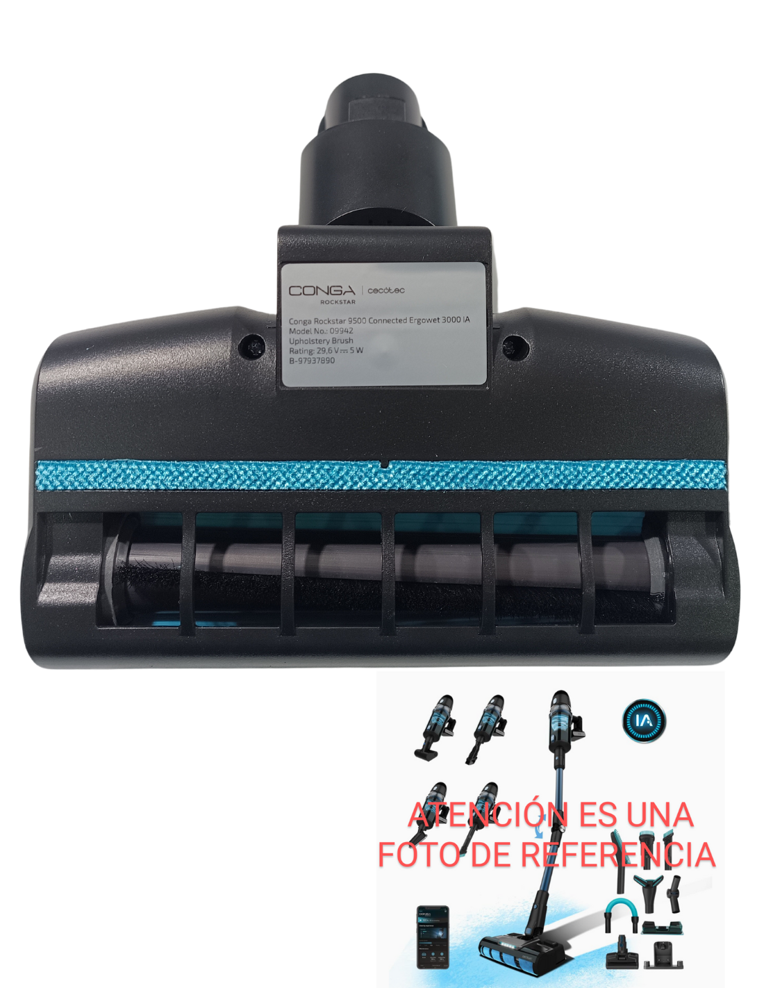 Cepillo Tapicería Rockstar 9500 Connected Ergowet 3000 IA