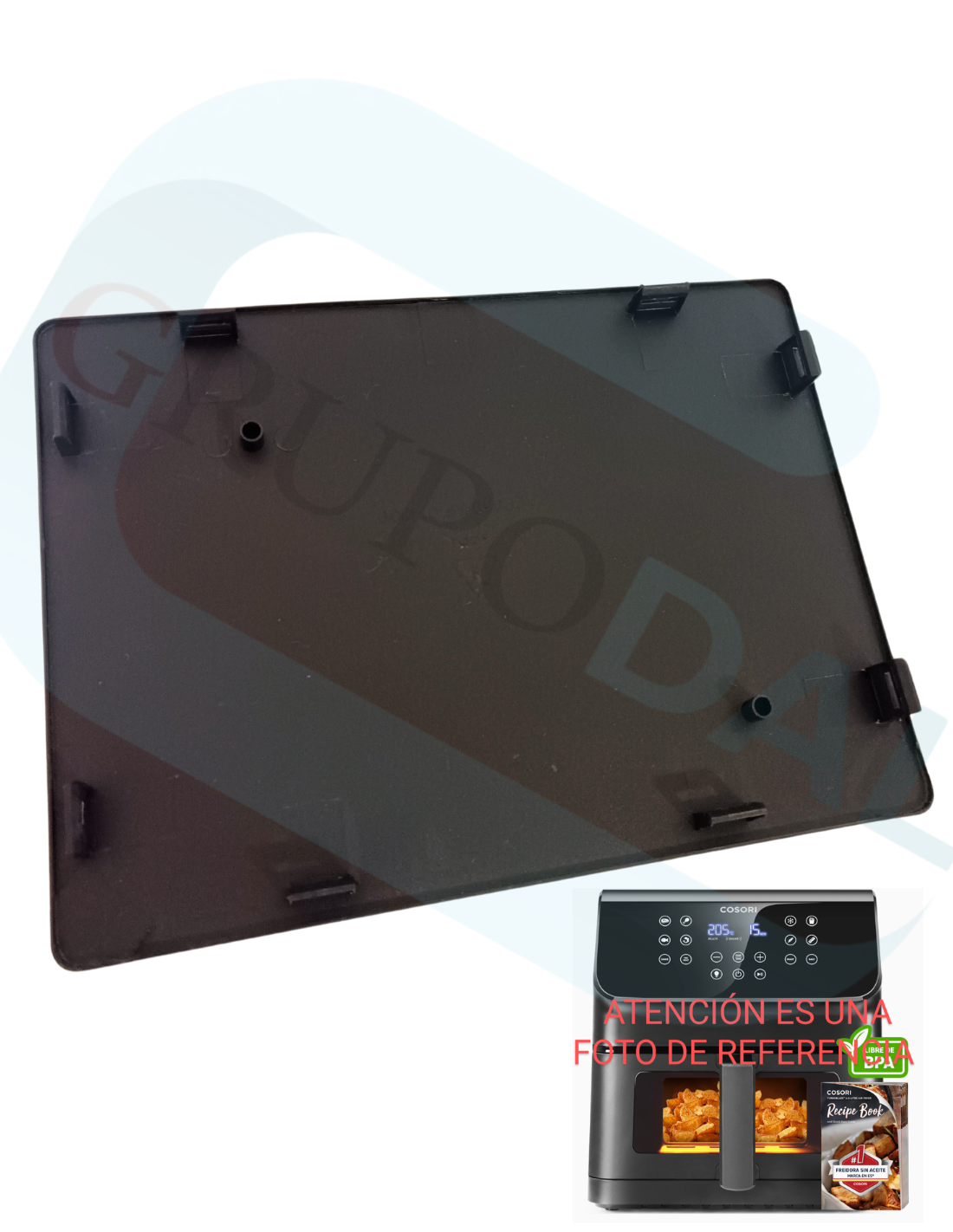 Tapa Cosori Freidora de Aire 6.2L CAF-P652-KEU