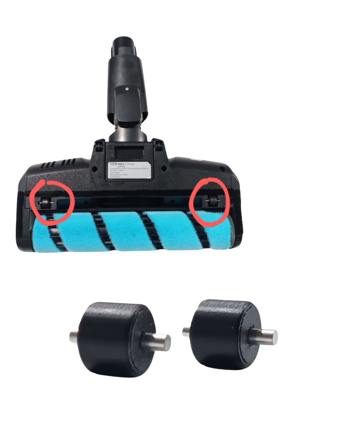 Ruedas Base Aspiración Conga Rockstar 9500/ 11500 Odyssey ErgoFlex