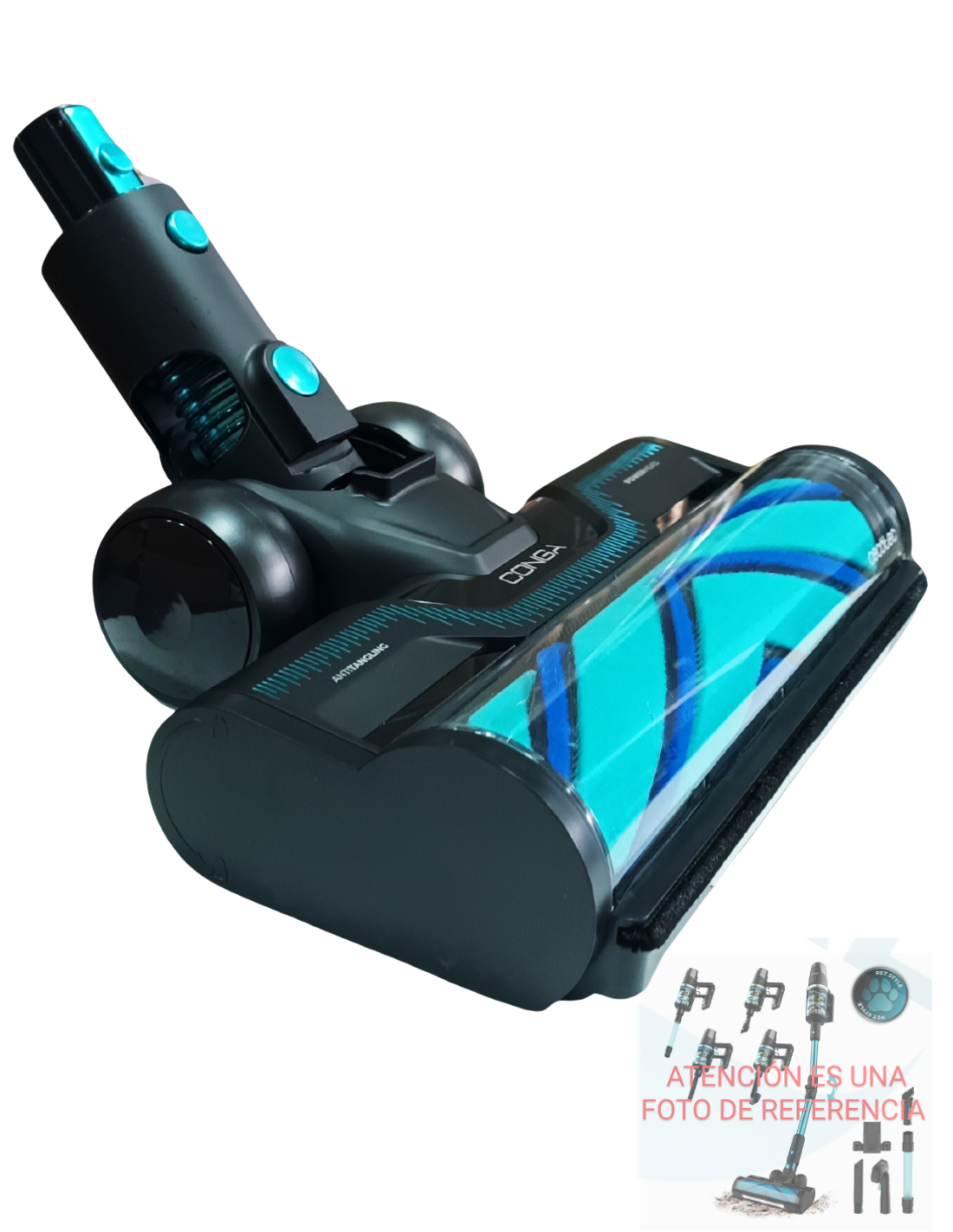 Base Aspiración Conga Rockstar 9500 Lunar Pet Flex Modelo:EU01_102550