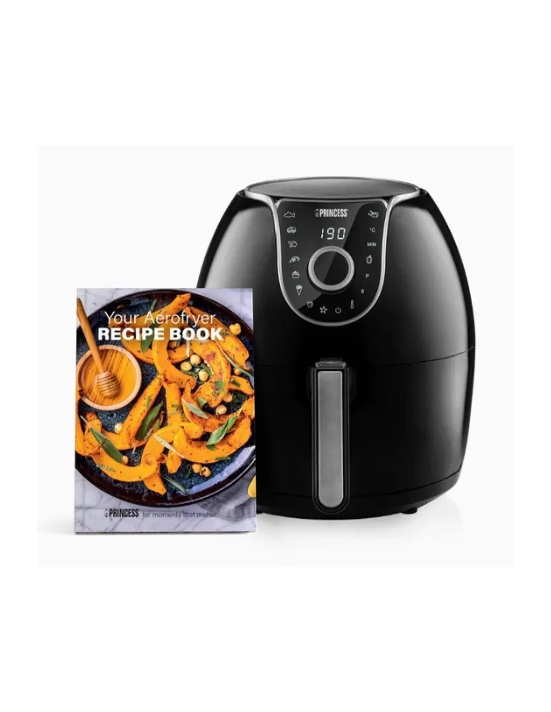 Princess 182055 Freidora sin aceite, 5,2 L, Ahorra hasta un 62,2%