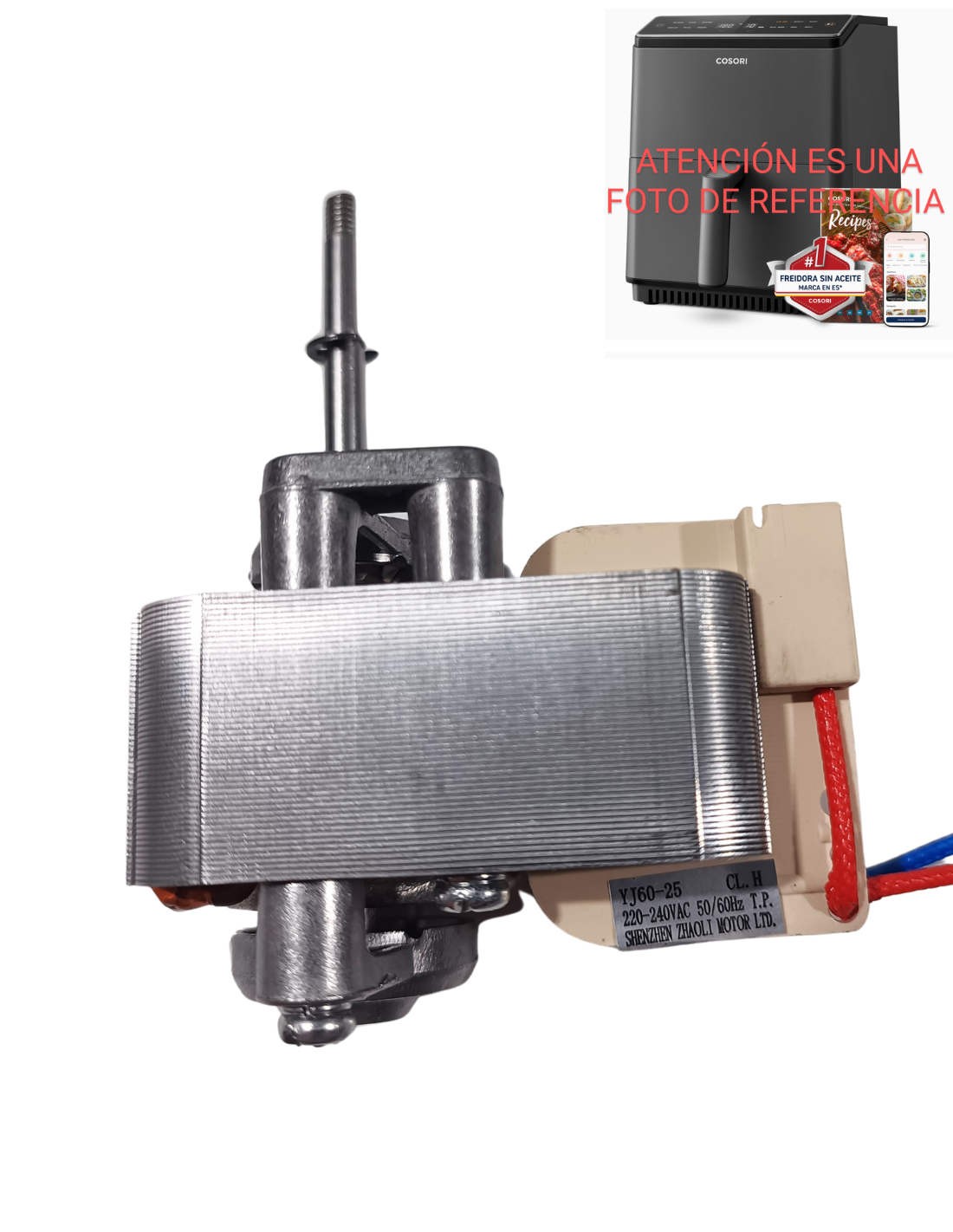 Motor Ventilador Cosori 6.4L Dual Blaze Freidora sin Aceite