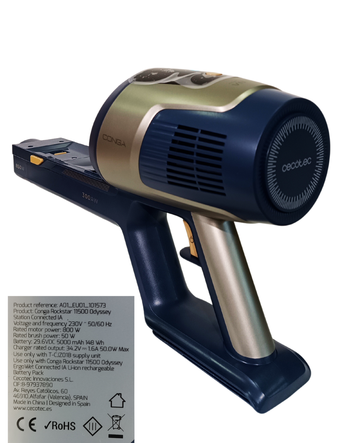 Cuerpo Motor Conga Rockstar 11500 Odyssey Station Connected IA