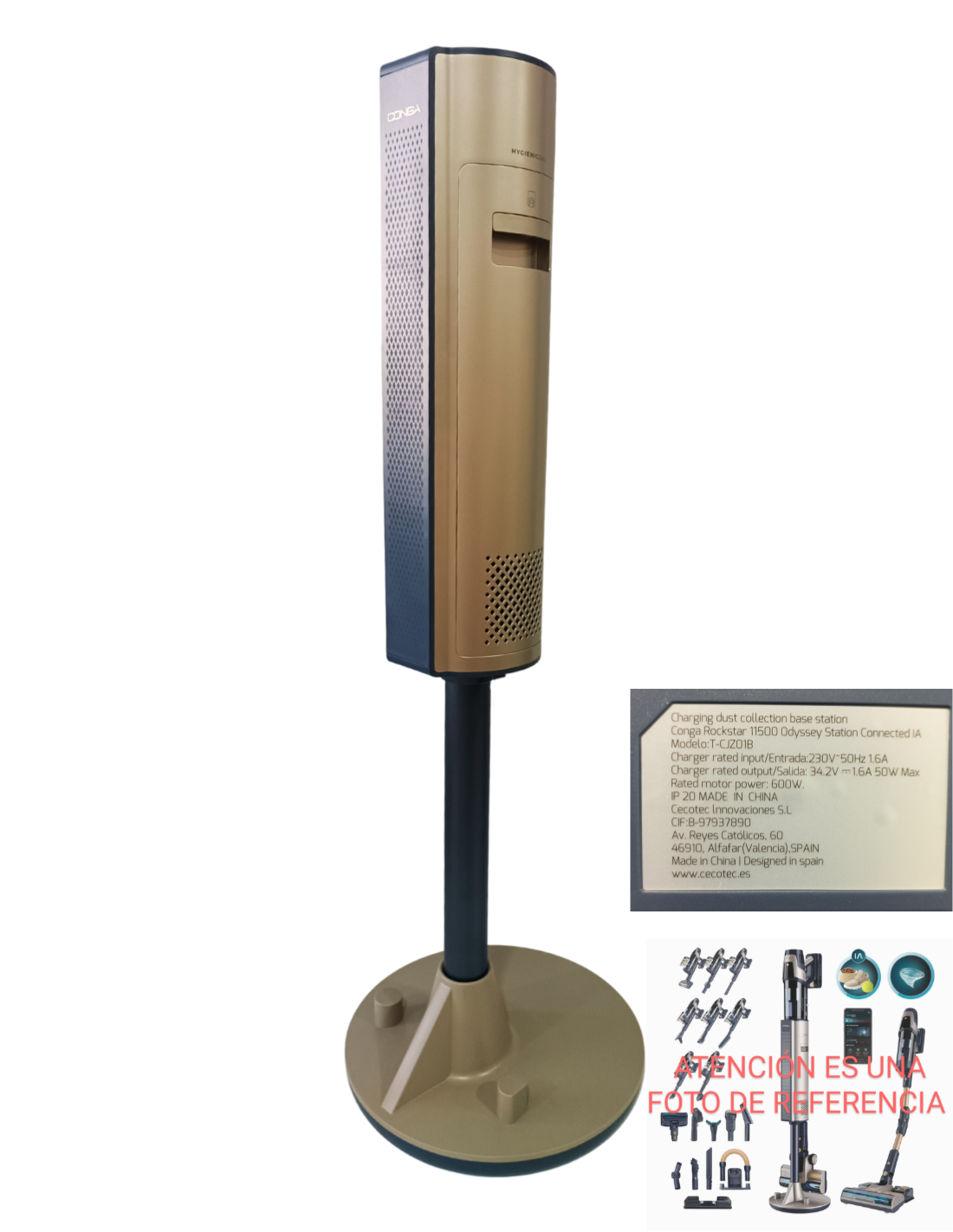 Base de Autovaciado Conga Rockstar 11500 Odyssey Station Connected IA