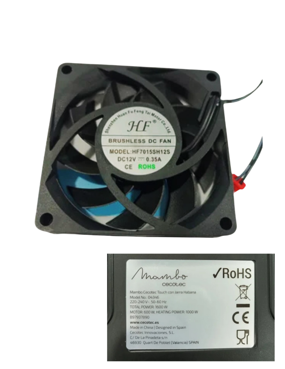 Ventilador Robot Cocina Mambo Touch Modelo: 04346