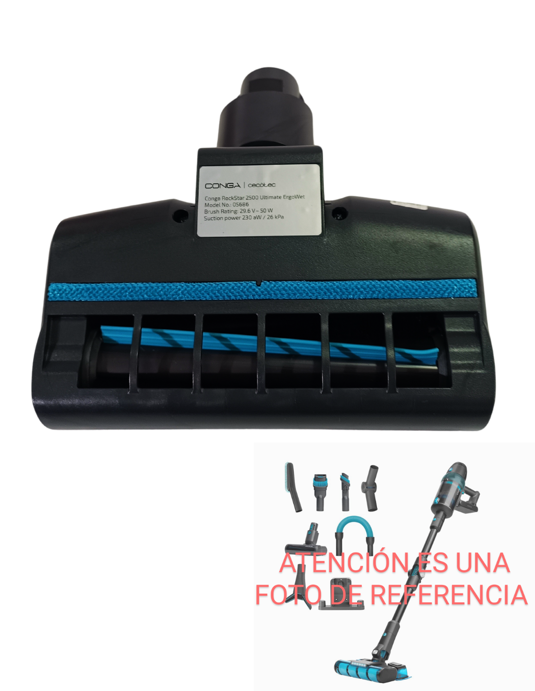 Cepillo Tapicerías Conga Rockstar 2500 Ultimate ErgoWet