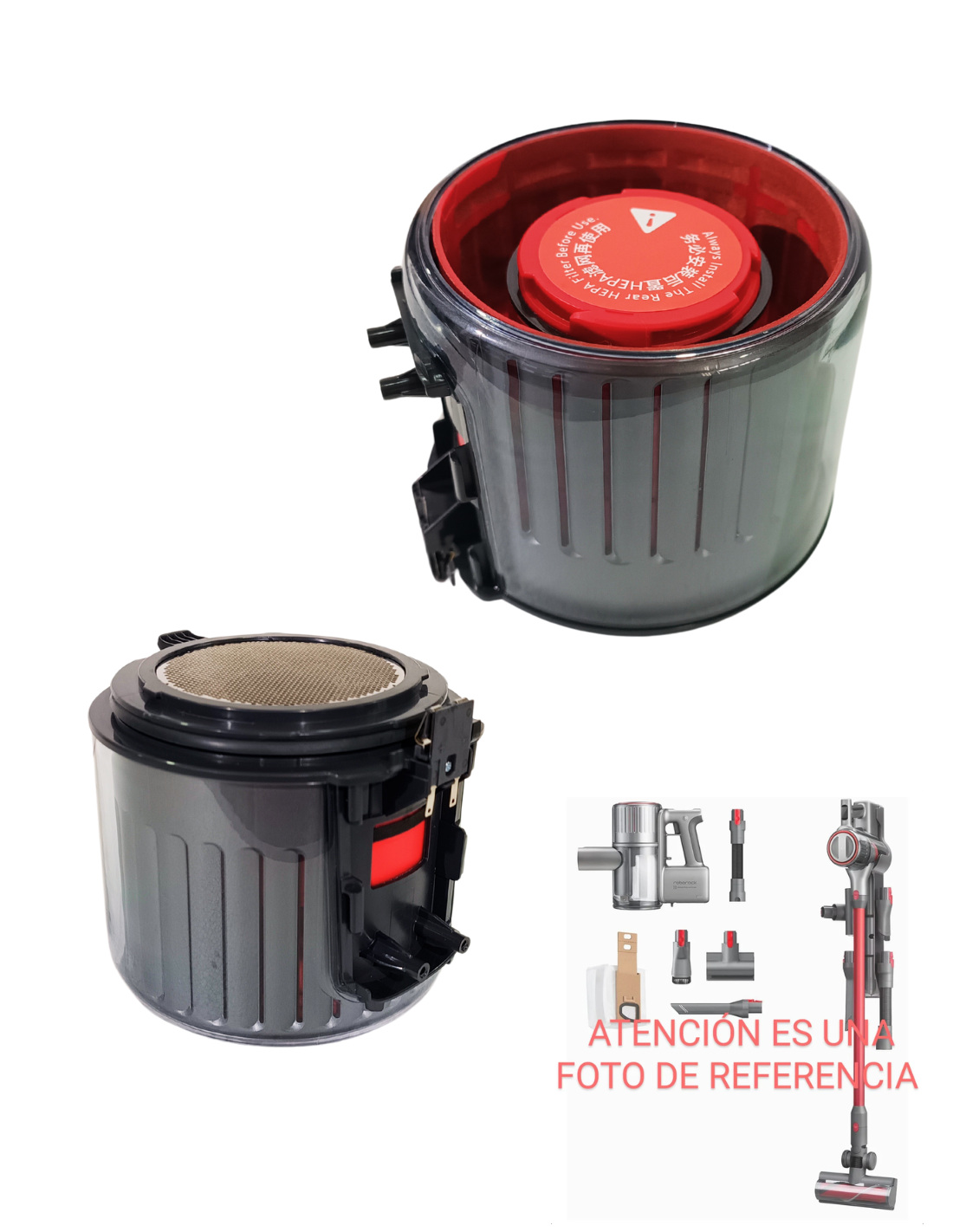 Carcasa Ventilador Roborock H7 Aspirador sin Cable