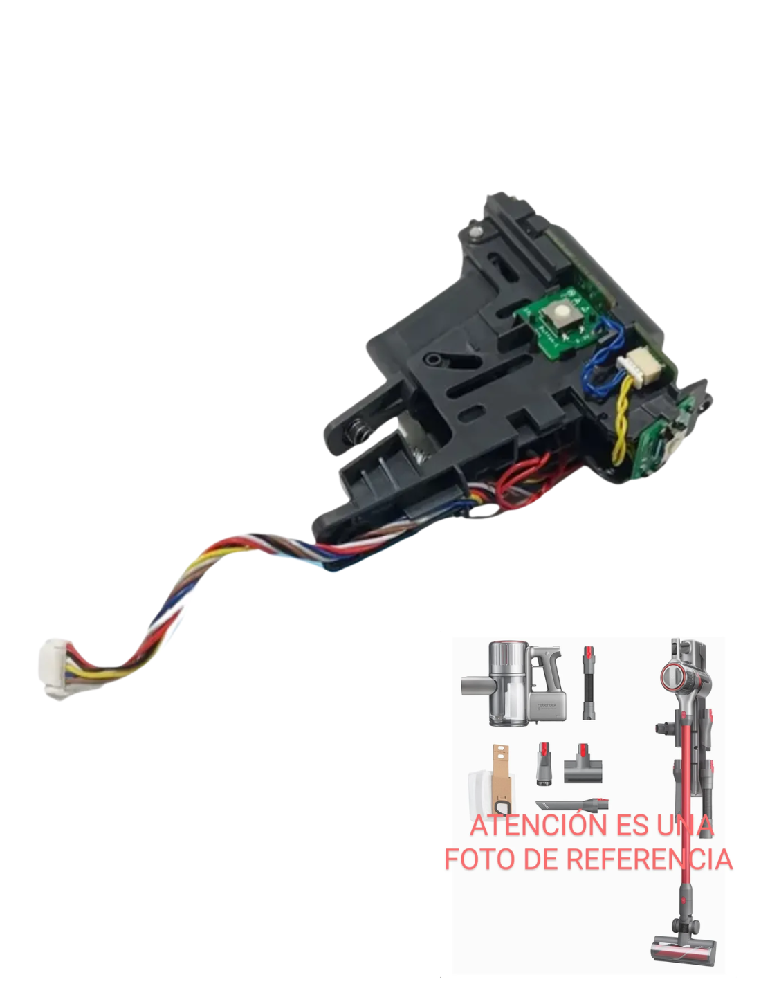 Conjunto Placa Base / Display / Interruptor de Disparo Roborock H7