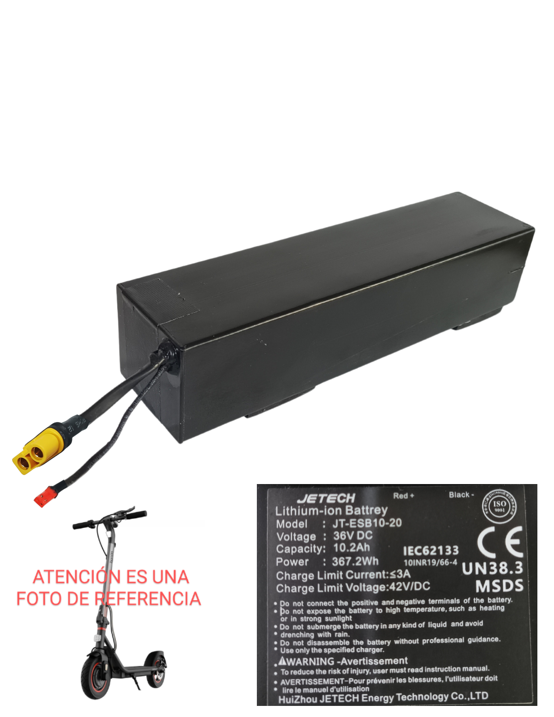 Batería Cecotec Bongo D40XL Connected Patinete Eléctrico