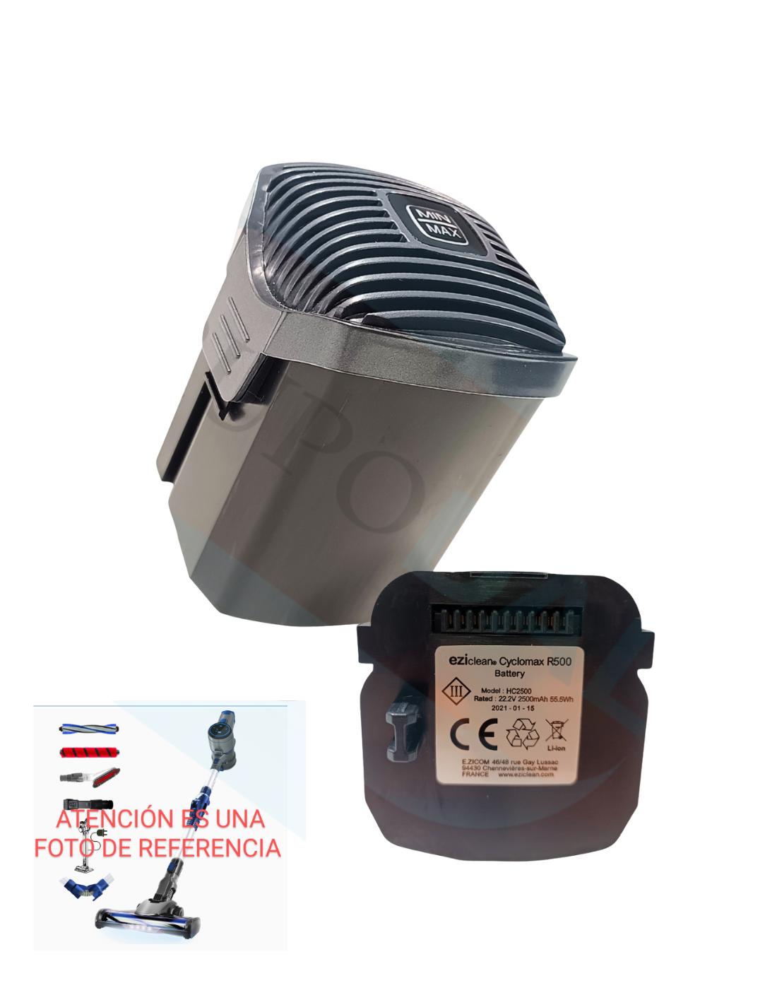 Batería Aspiradora Eziclean Cyclomax R510 Flex