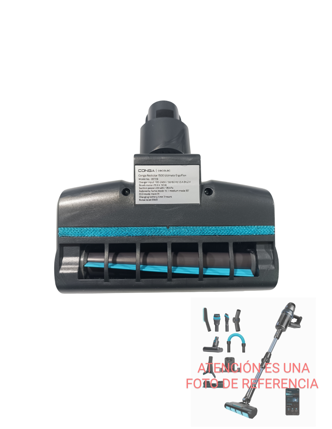 Cepillo Tapicería Conga Rockstar 1500 Ultimate ErgoFlex