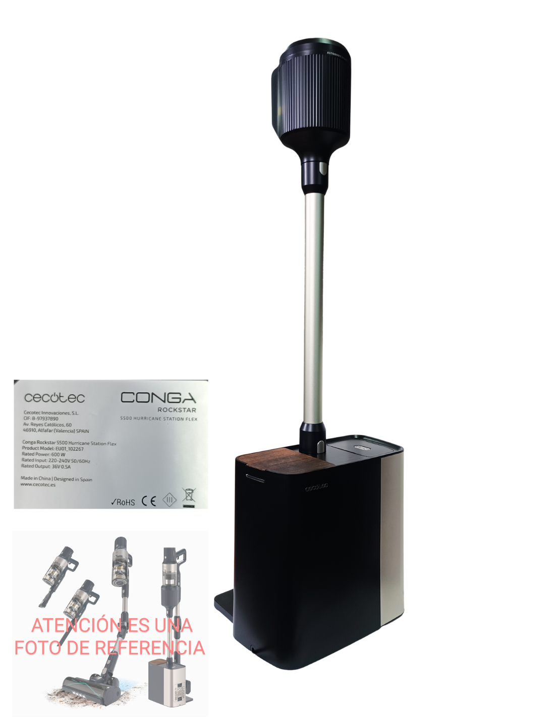 Base Autovaciado Conga Rockstar 5500 Hurricane Station Flex