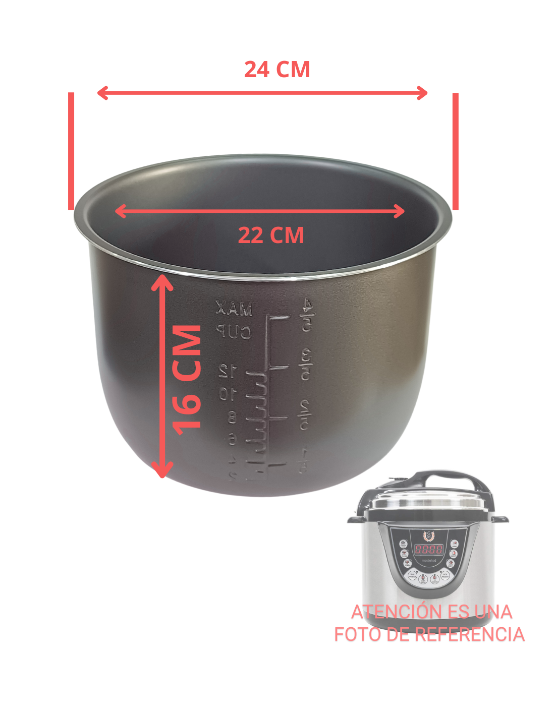 Cubeta Daikin Olla Programable GM Modelo D 6 Litros Modelo: 02003