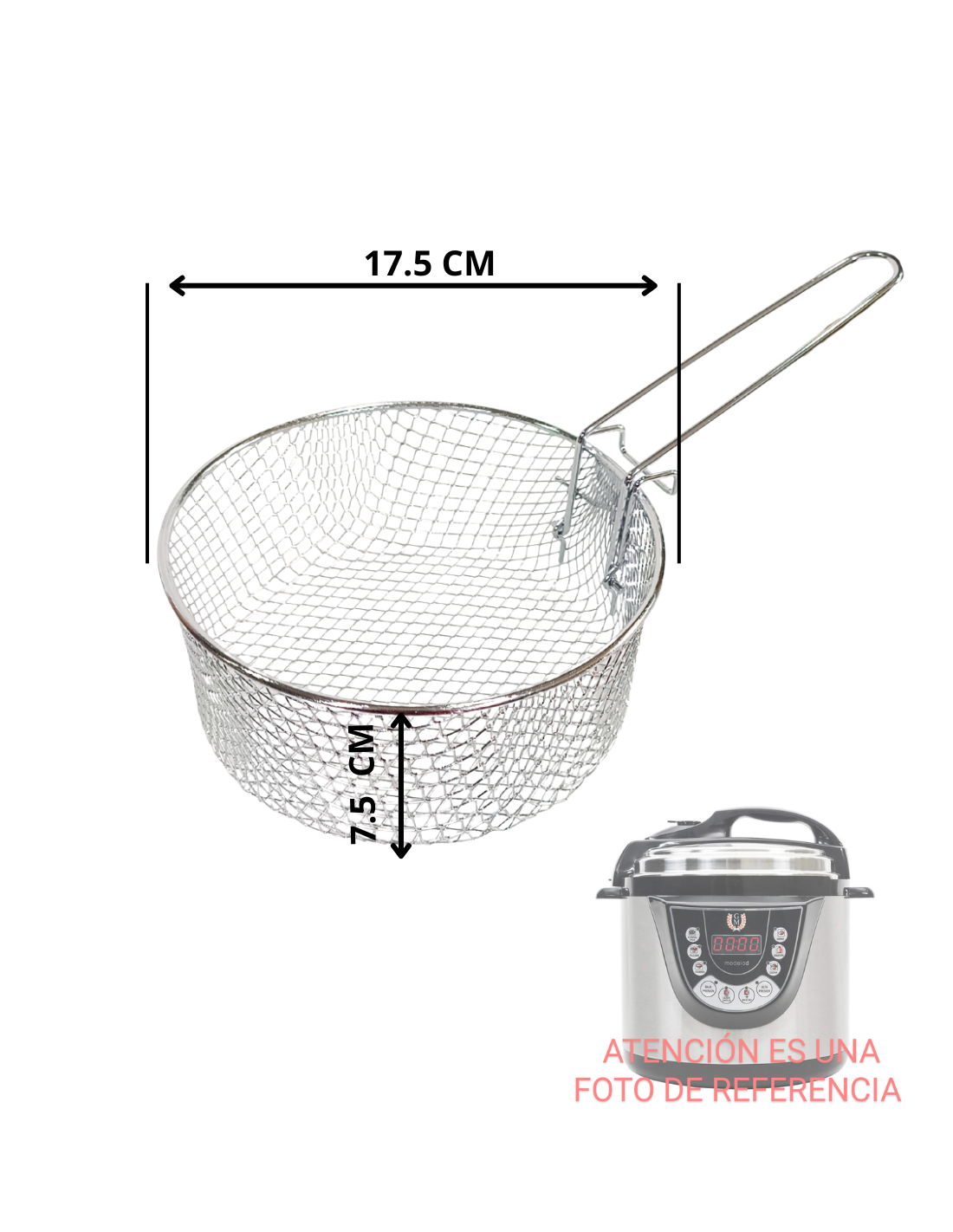 Cestillo Olla Programable GM Modelo D / H / H Fry 6 Litros